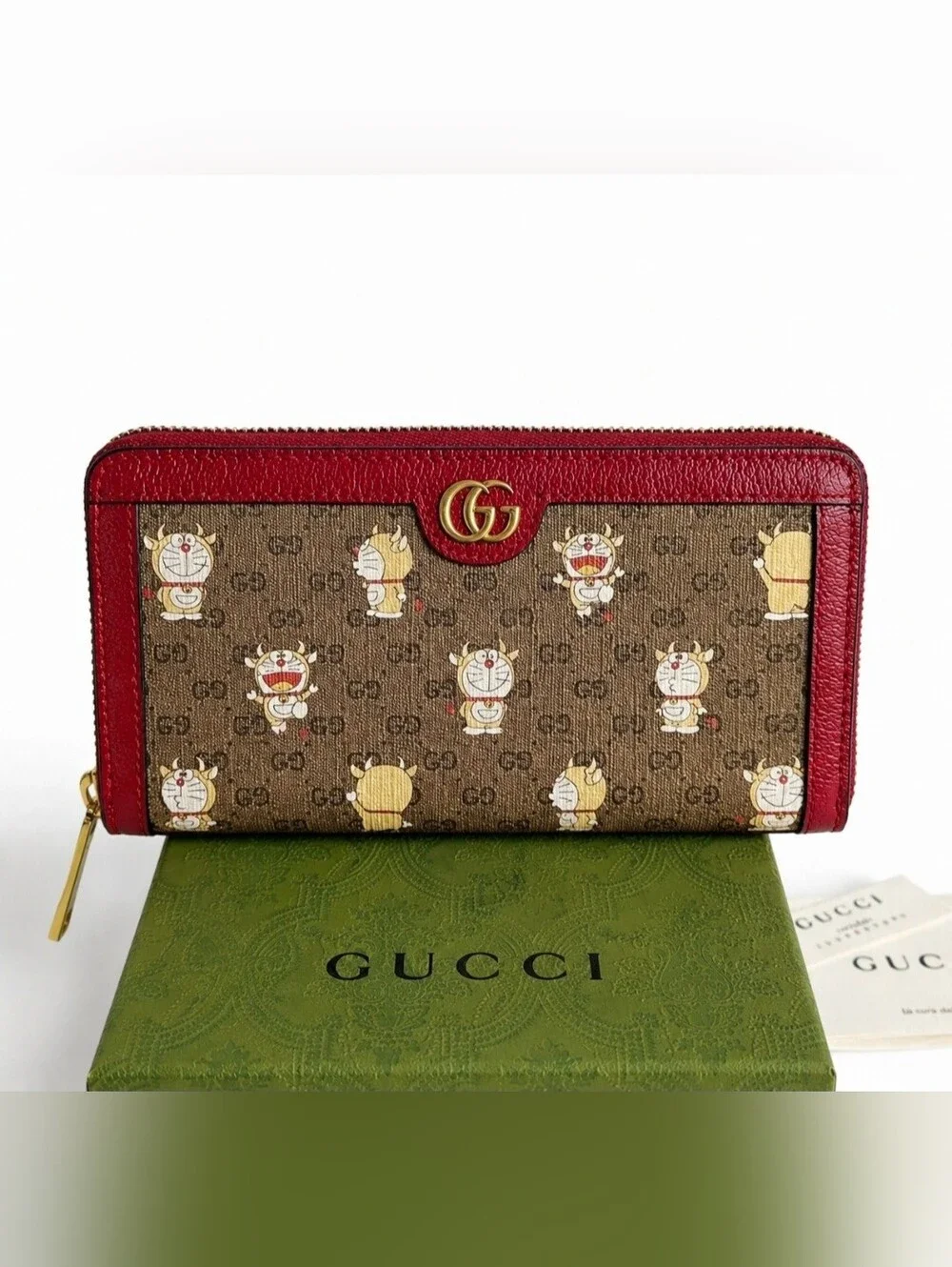 Gucci x Doraemon Limited Edition Long Zippy Wallet